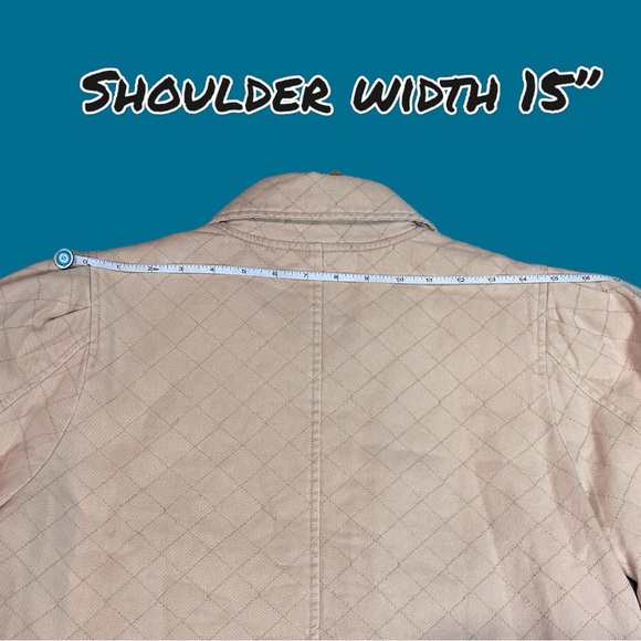 🎉HP🎉 NWT Vernacular Puff Sleeved Cropped Quilted Jacket in Cream. Size Large - Picture 10 of 16